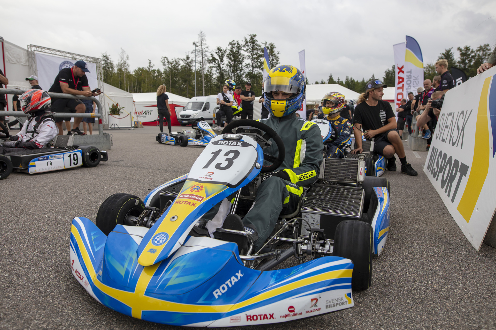 Prince Carl Philip in the Rotax E20 Senior