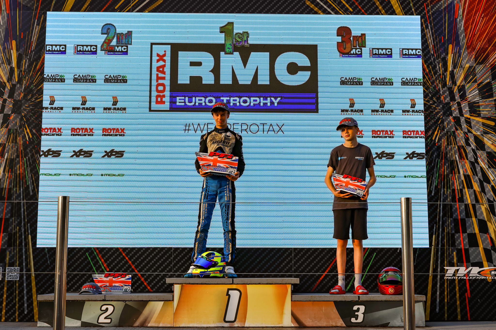 Rotax Racing RMCET Rd4 Podium E Kart Junior