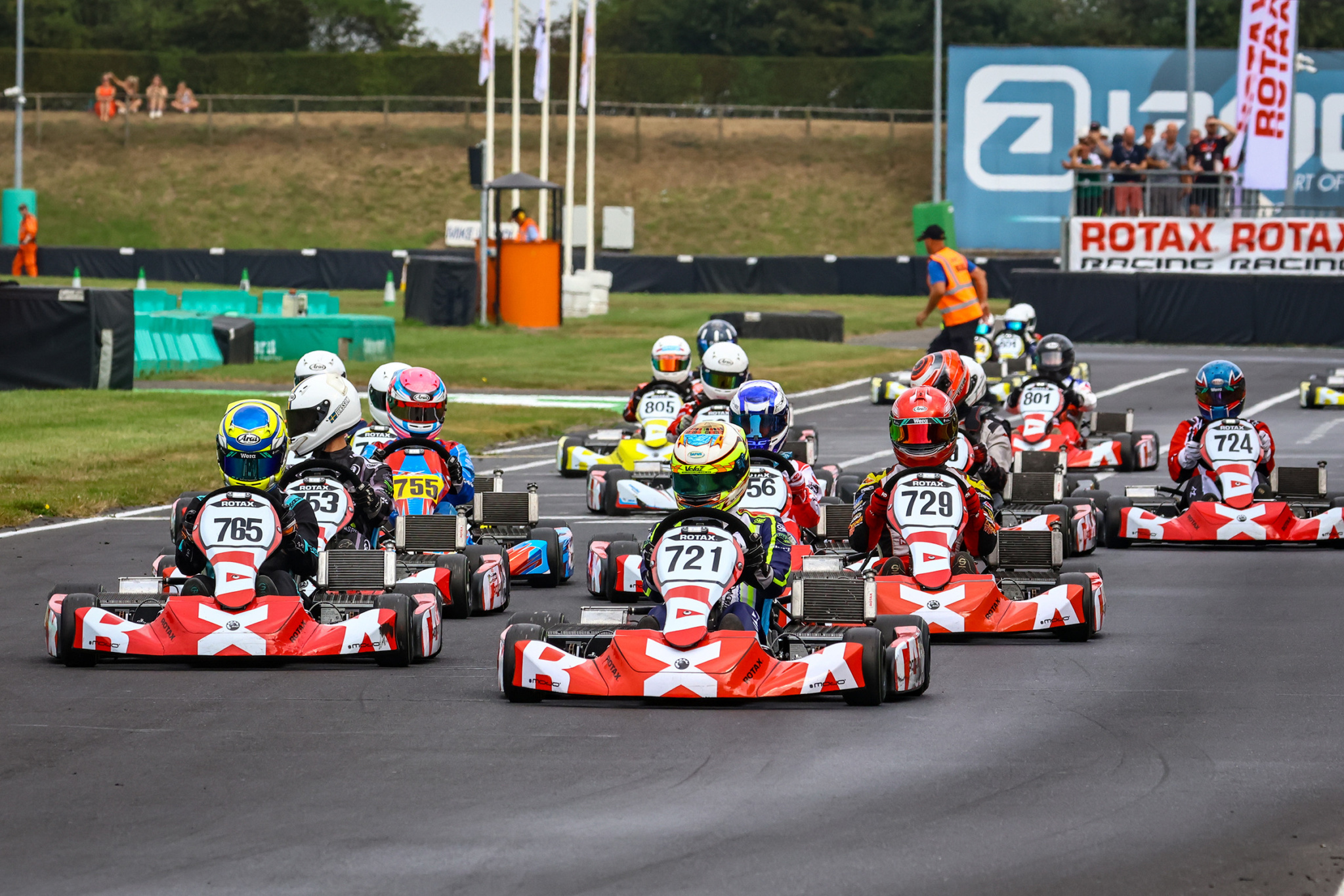 Rotax Racing RMCET Rd4 Start E Kart Senior