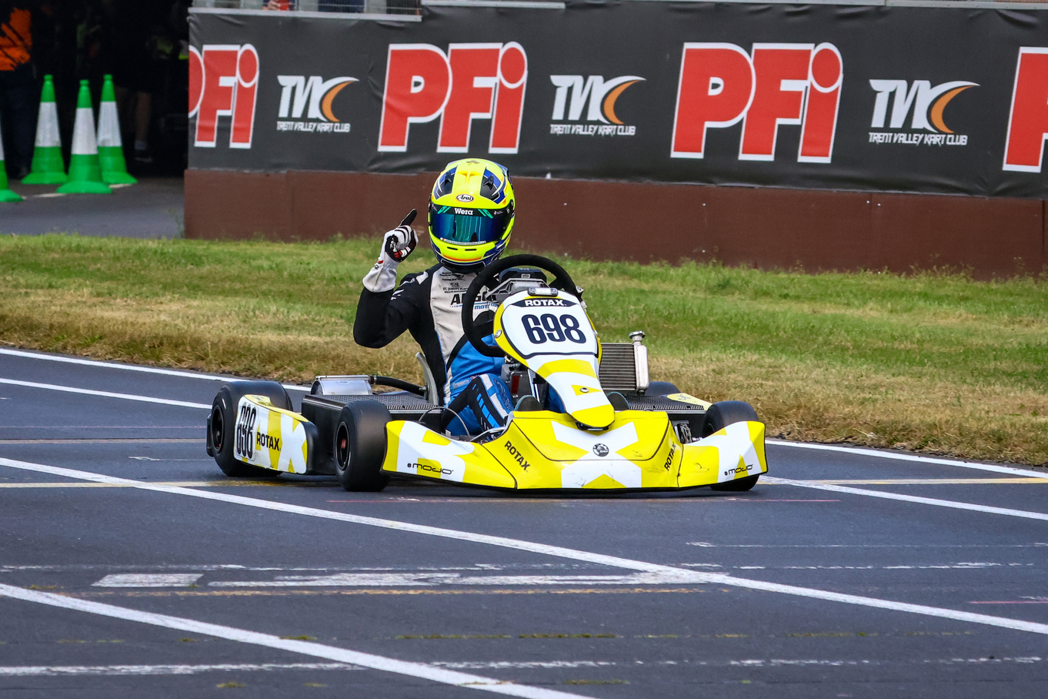 Rotax Racing RMCET Rd4 finishline E Kart Junior