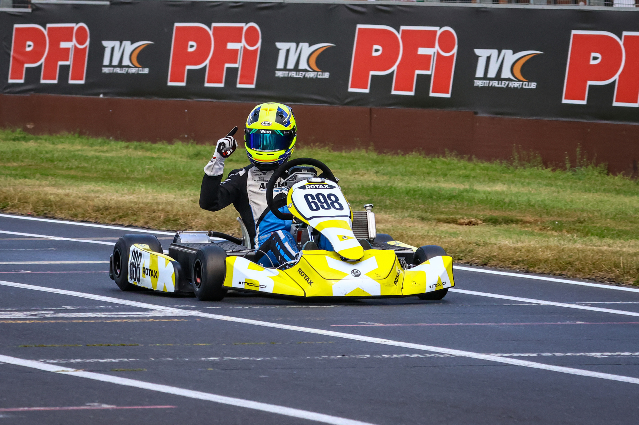 Rotax Racing RMCET Rd4 finishline E Kart Junior1