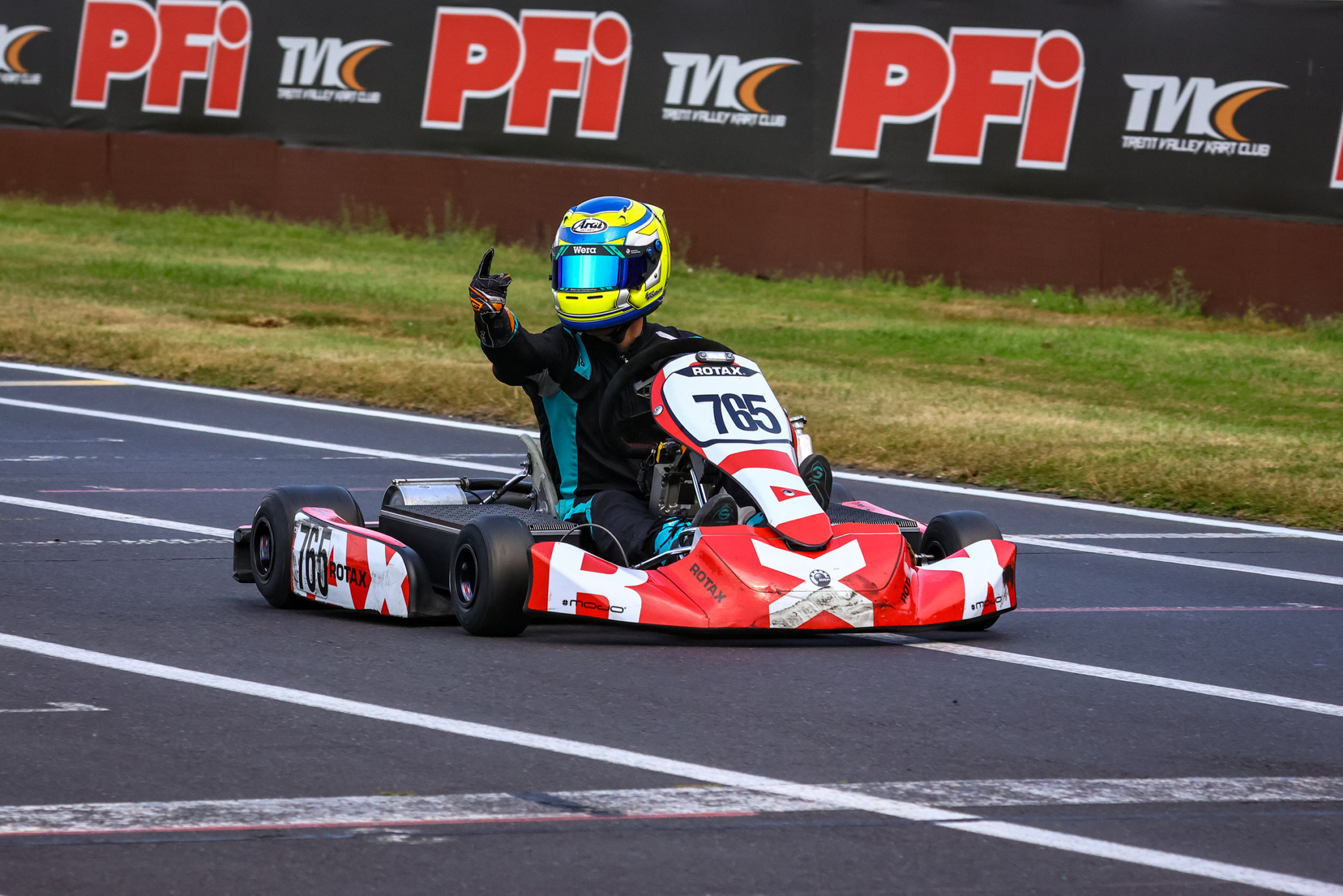 Rotax Racing RMCET Rd4 finishline E Kart Senior1