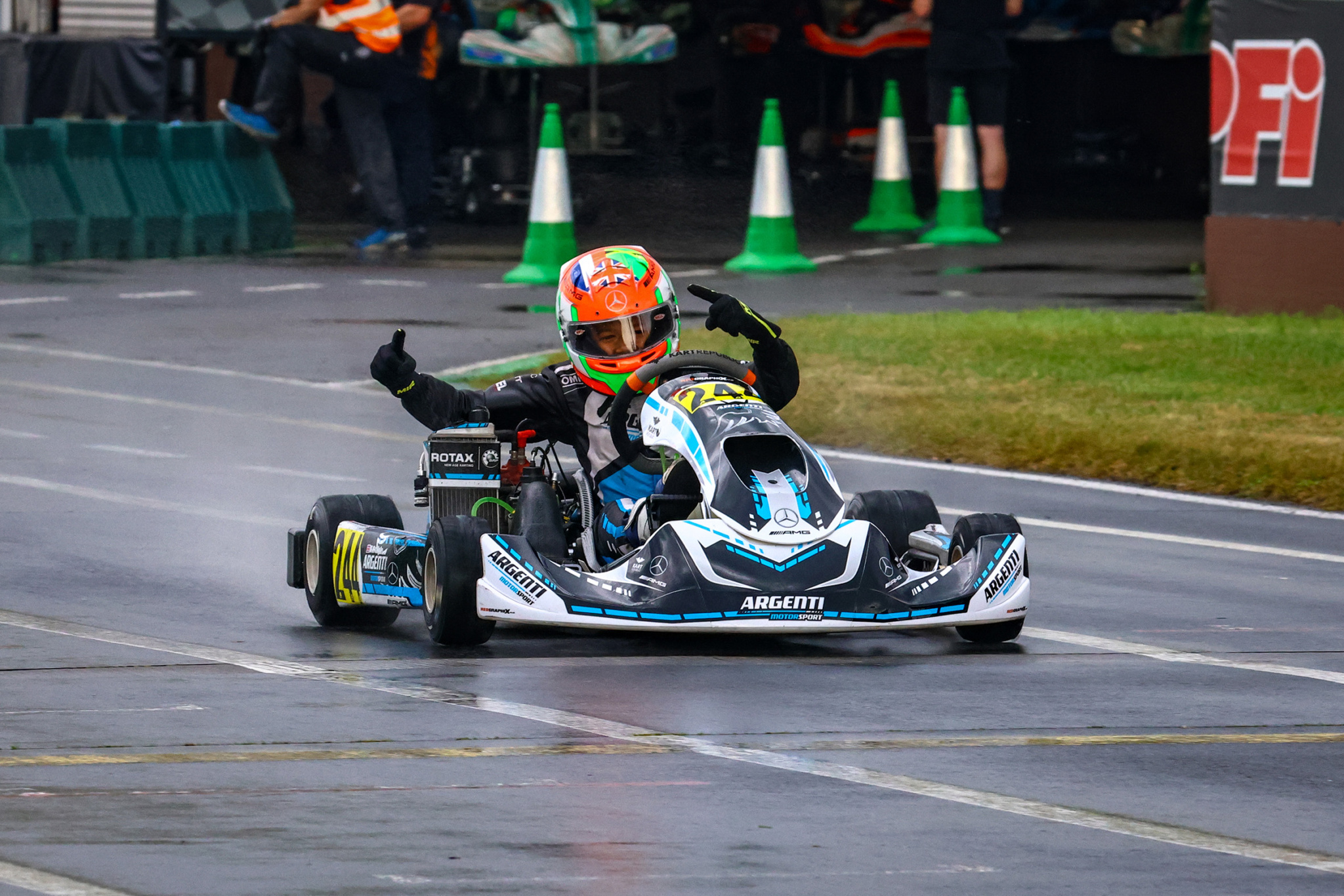 Rotax Racing RMCET Rd4 finishline Junior