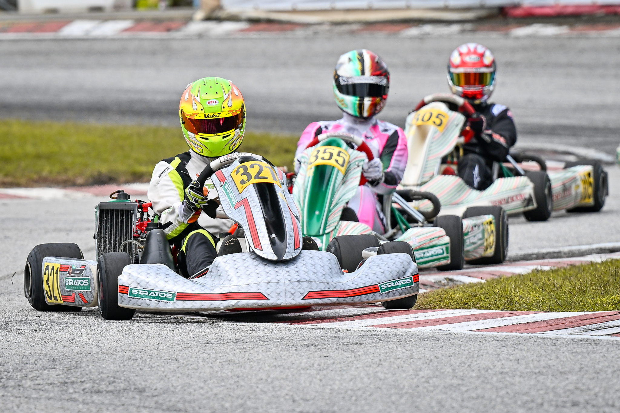Rotax MAX Challenge Asia Trophy the competitors on track