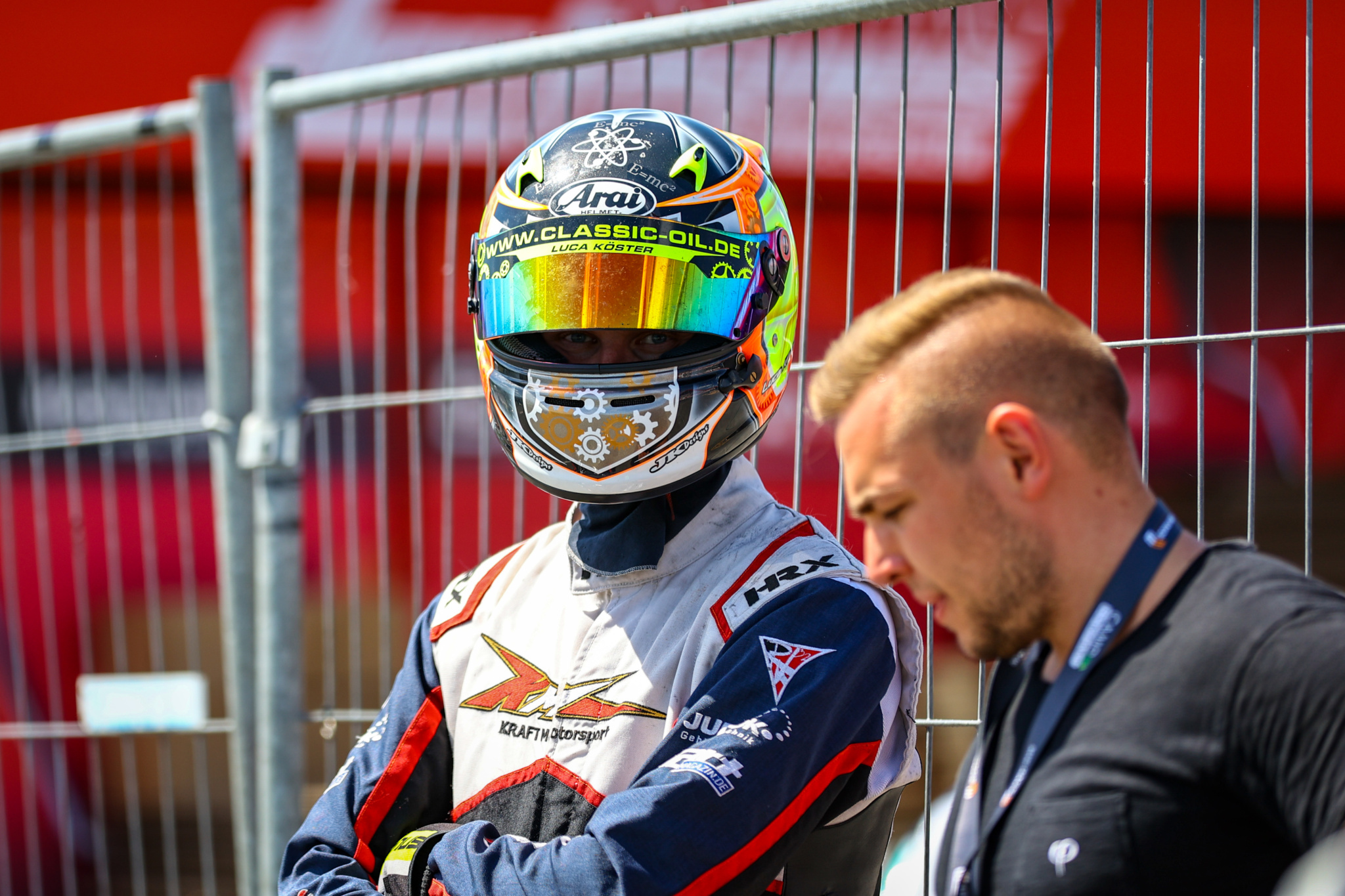 Luca Koester waiting in the pre grid at the RMC Euro Trophy in Mariembourg in 2022