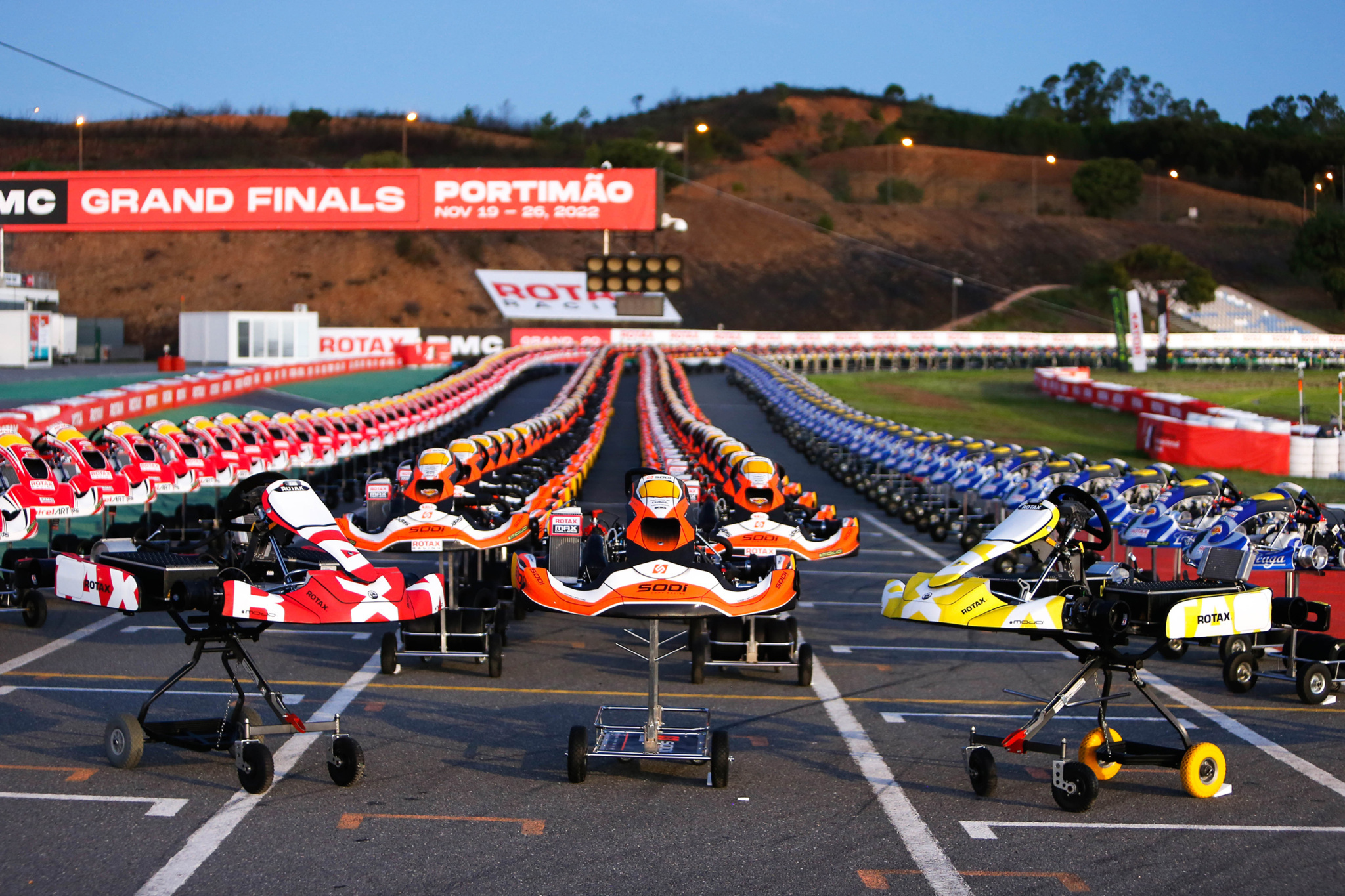 The biggest kart line up ever in the history of the RMCGF