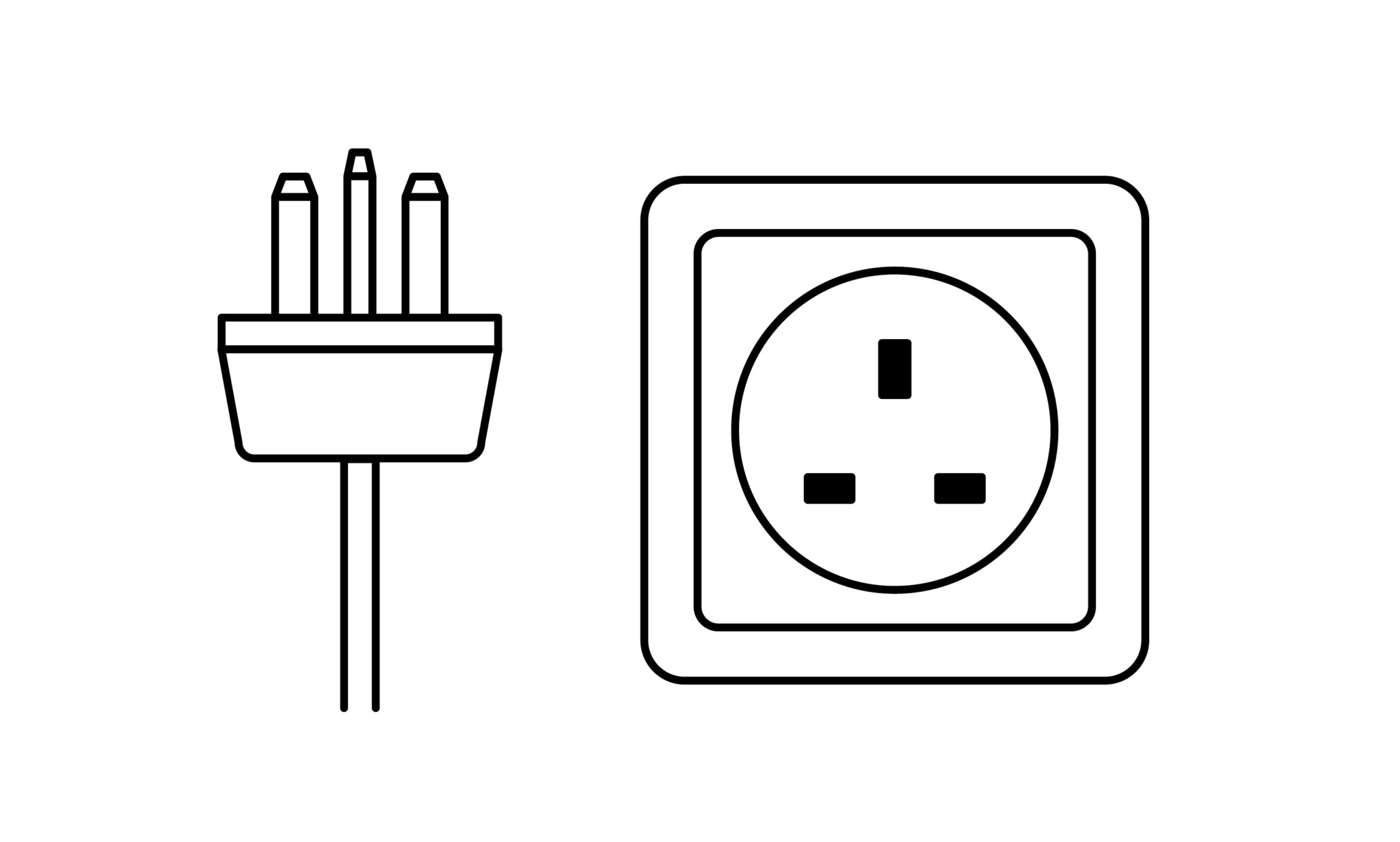 Electric Plug Type G Zeichenfläche 1
