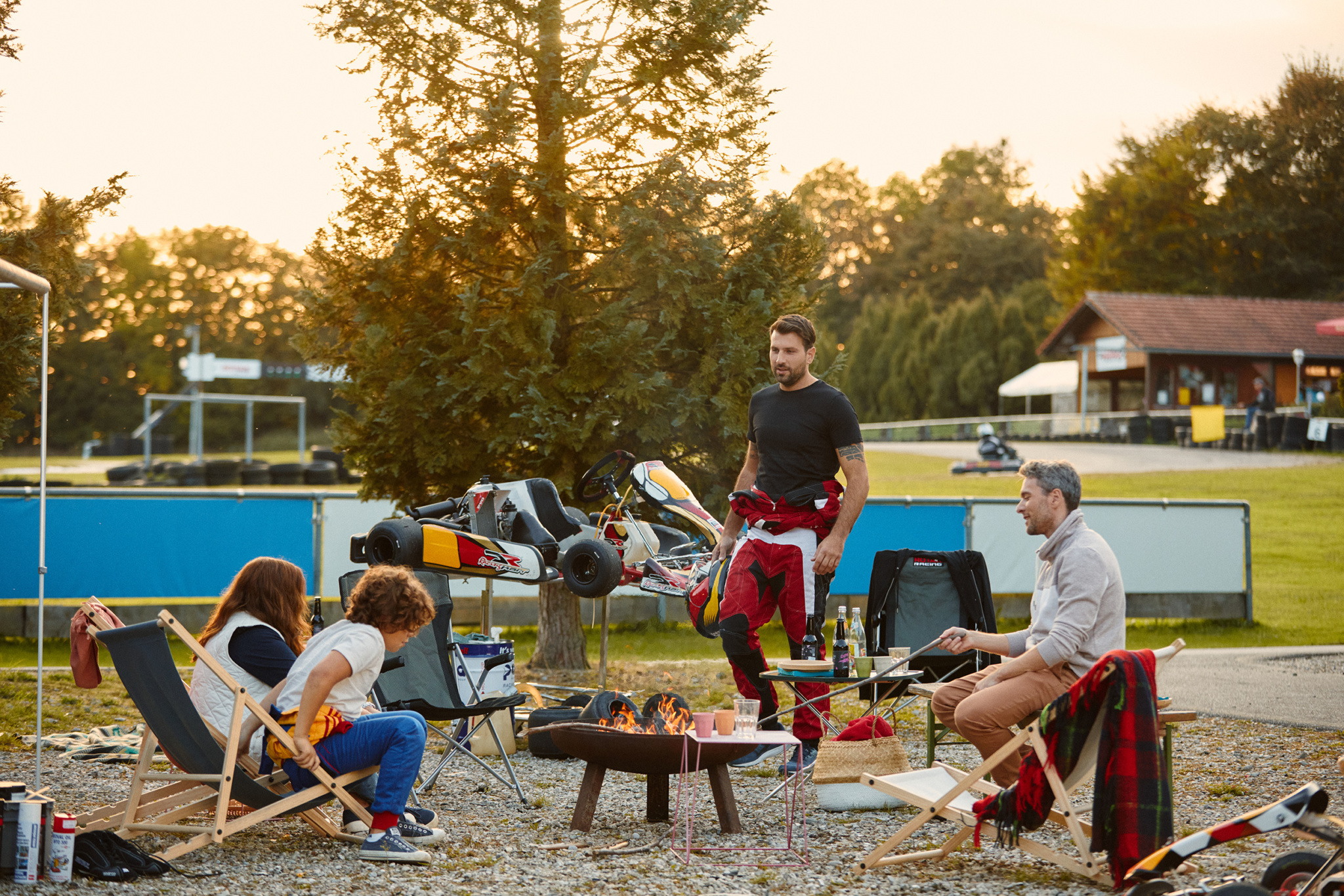 Rotax Life Group at bonfire